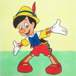 Eskizai smėliui "Pinokis 2 " 30x30 cm