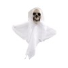 Helovino pakabinama dekoracija "Kaukolė", balta